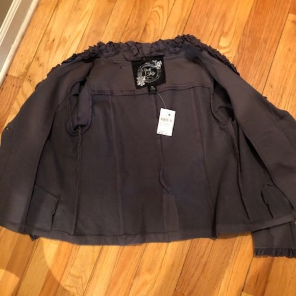 *HP* Nick & Mo charcoal grey heavy cotton, spandex jacket - Picture 3 of 15